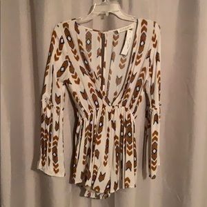 Audrey 3+1 long sleeved romper